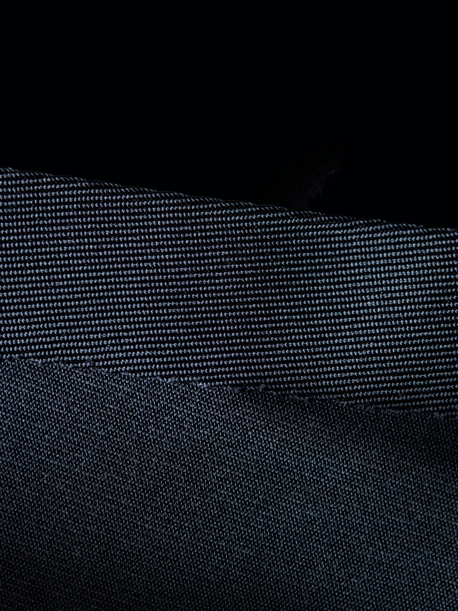 Closeup of elastic waist belt